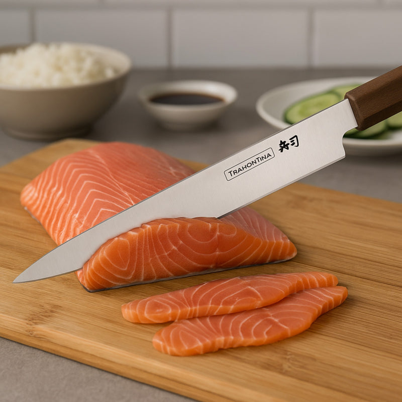 CUCHILLO YANAGIBA 09" SUSHI SILVER
