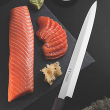 Cargar imagen en el visor de la galería, CUCHILLO YANAGIBA 13&quot; SUSHI SILVER
