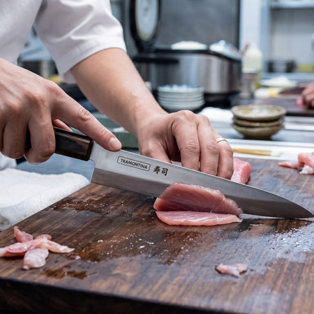 CUCHILLO YANAGIBA 13" SUSHI SILVER