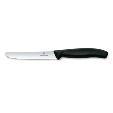 Cargar imagen en el visor de la galería, CUCHILLO 11 CM DENTADO NEGRO
