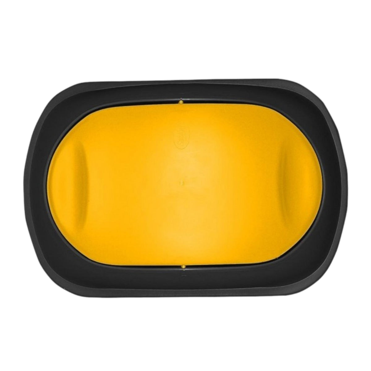 Cesto jumbo sin asas con tapa balancín lateral amarillo 
