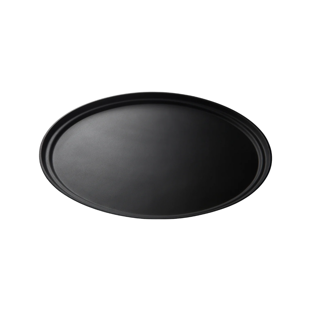 CHAROLA OVAL 56x68 CM NEGRA