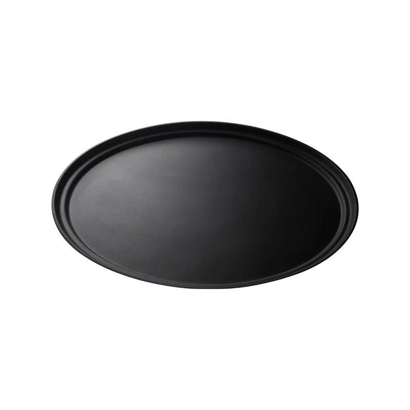 CHAROLA OVAL 56x68 CM NEGRA