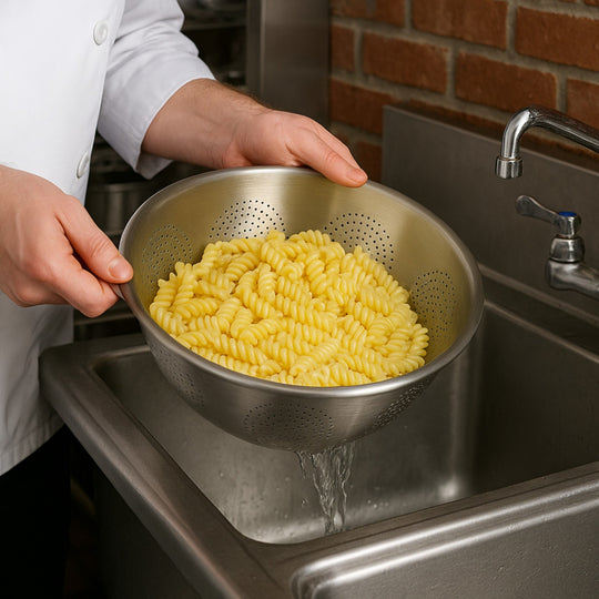 COLADOR ALUMINIO S/ASA NI BASE 12 QT