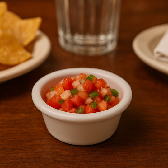 RAMEKIN MELAMINA 1.5 OZ BLANCO (ANCHO)