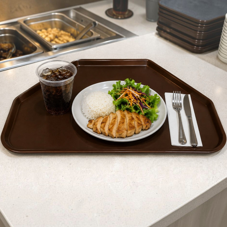 CHAROLA TRAPEZOIDAL 14x22" PC CAFE