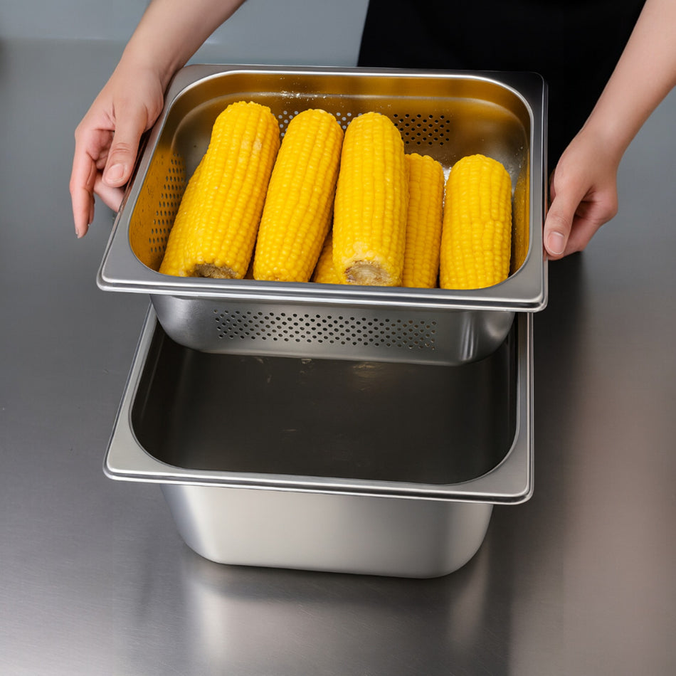 INSERTO AC INOX PERFO 1/2 4.0" BUFFET