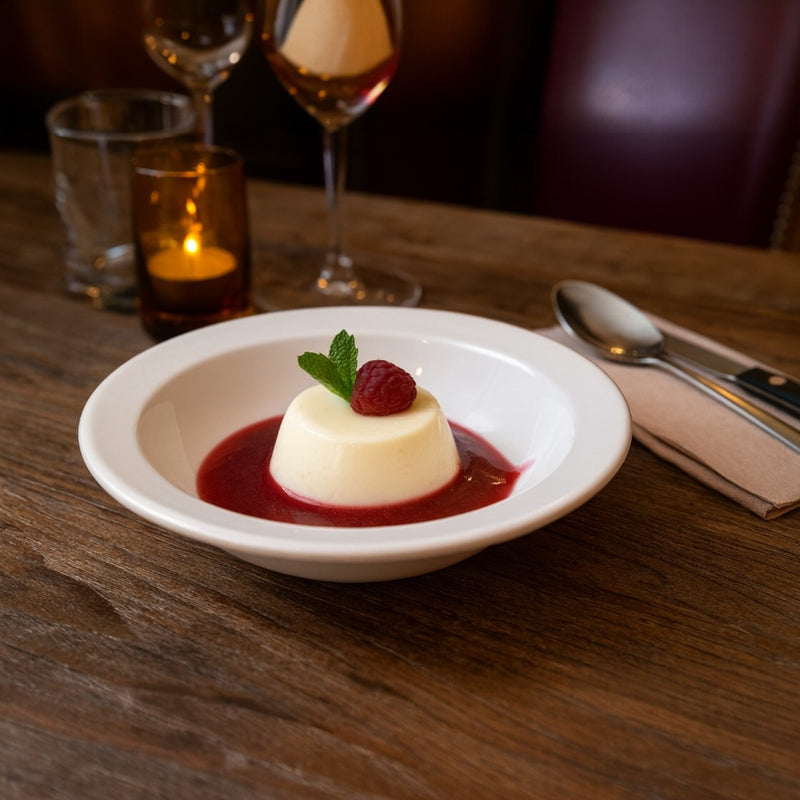 PLATO POSTRE 4.5" BCA. DIAMANTE