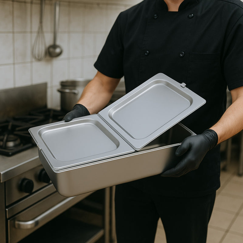 TAPA PLANA BISAGRA 1/1 AC INOX