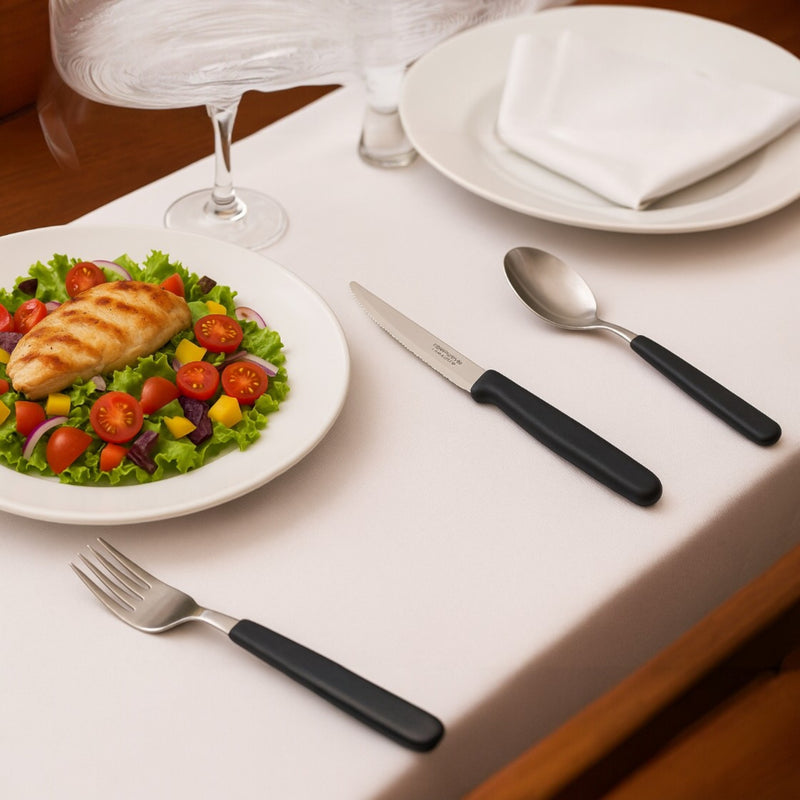 CARMEL CUCHILLO ASADO 4" NEGRO
