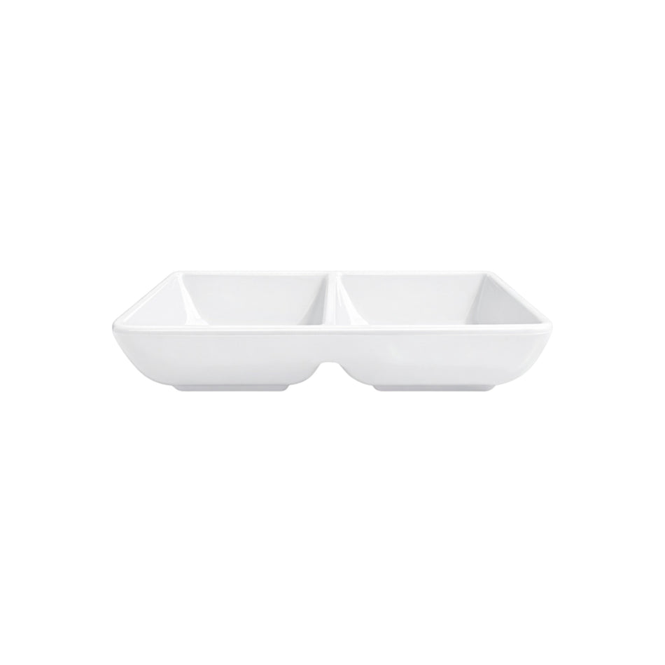 SALSERA 2 CAV 14x07 CM BLANCO