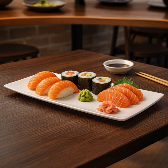 PLATO SUSHI RECT 12" DIAMANTE