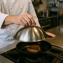 Cargar imagen en el visor de la galería, TAPA PARA PLANCHA GRILL 23.2 CM INOX
