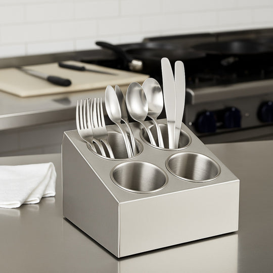 BASE P/ 4 CUBIERTOS DE AC INOX