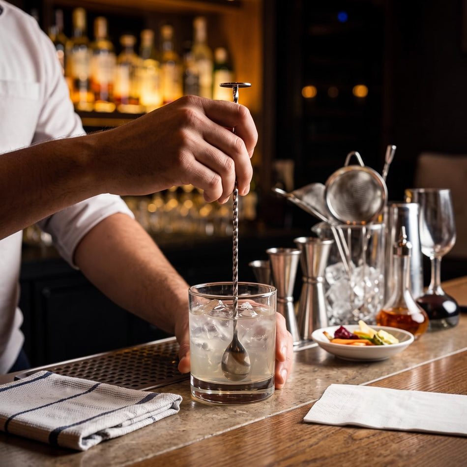 Cuchara espiral coctel c/disco