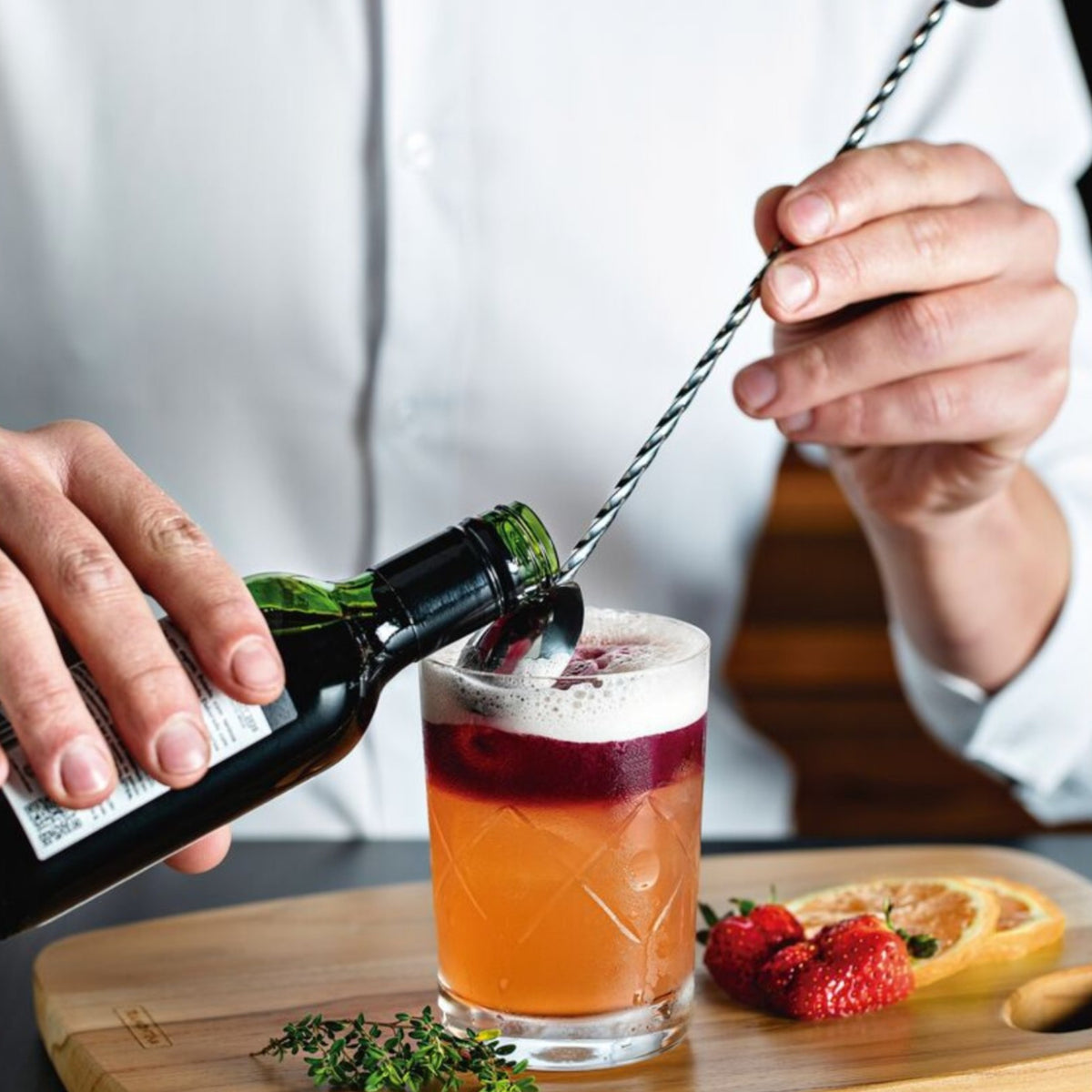 Cuchara espiral coctel c/disco