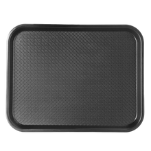 Cargar imagen en el visor de la galería, CHAROLA FAST FOOD 14 x 18&quot; NEGRA
