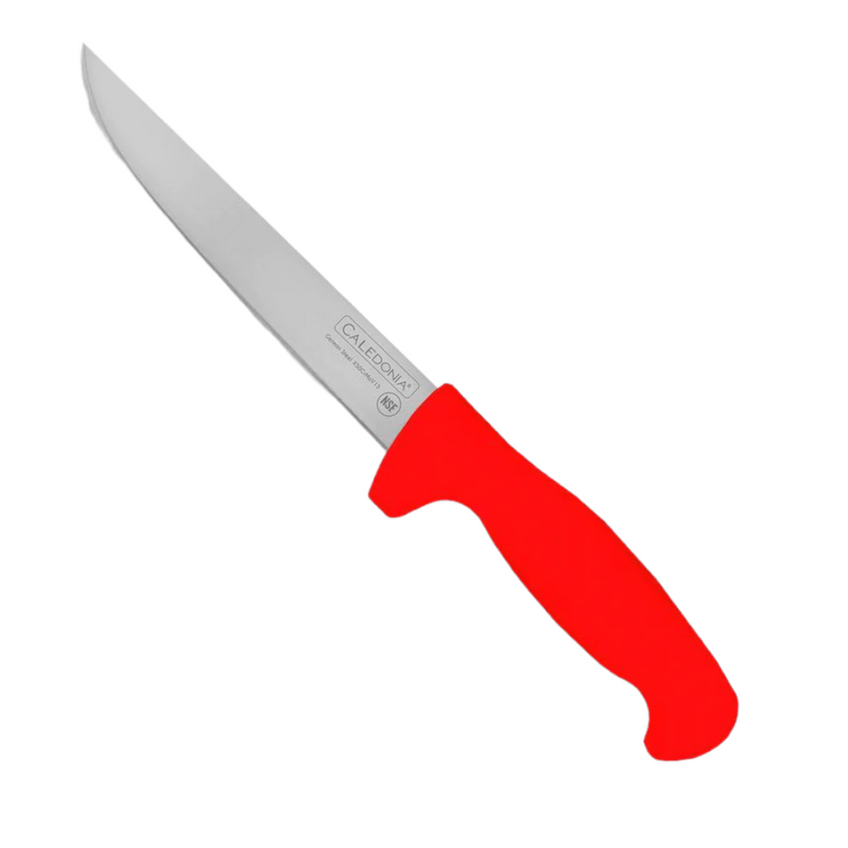CUCHILLO RECTO 06" DESHUESADOR ROJO