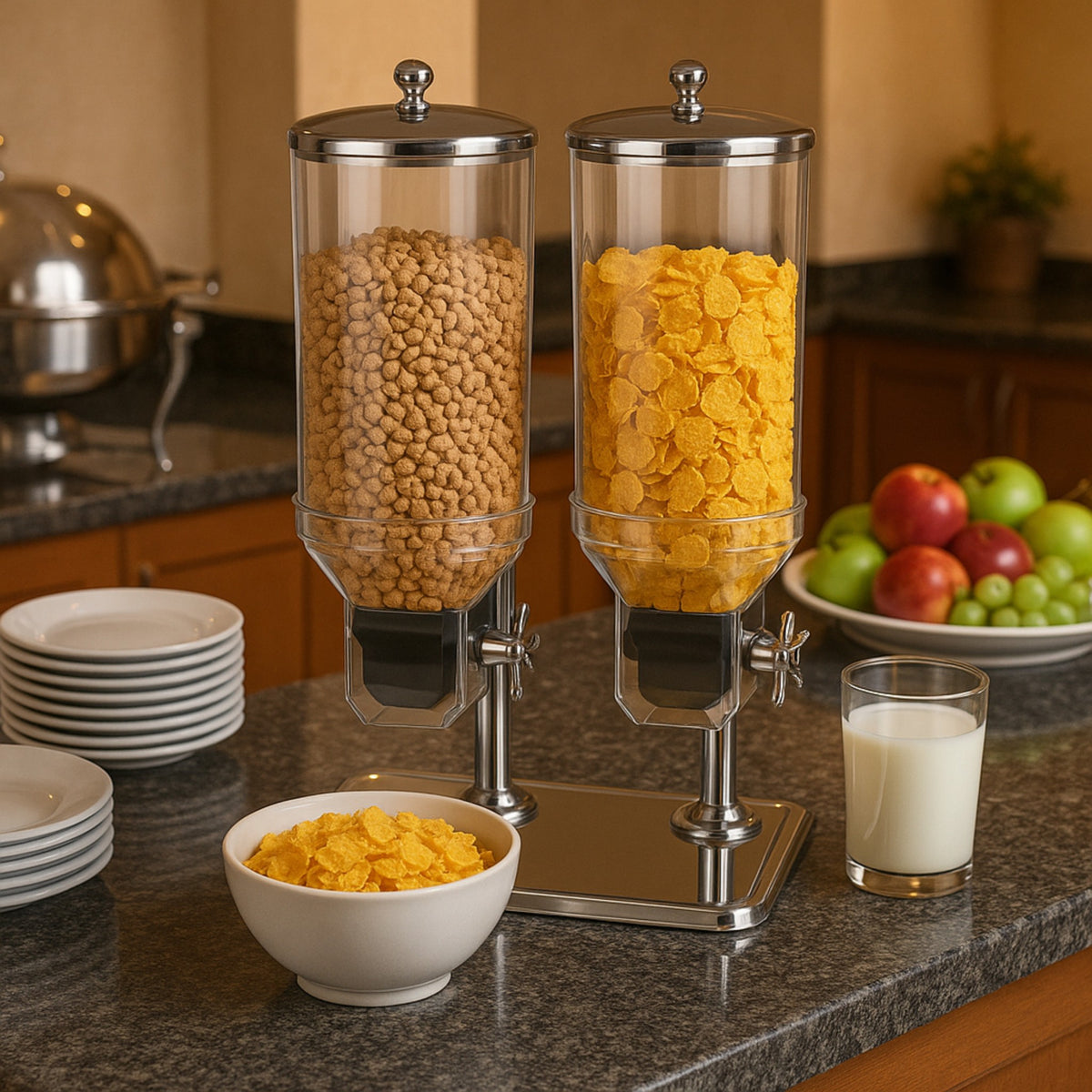 DISPENSADOR CEREAL DOBLE 7.5 LT C/RECIPIENTE