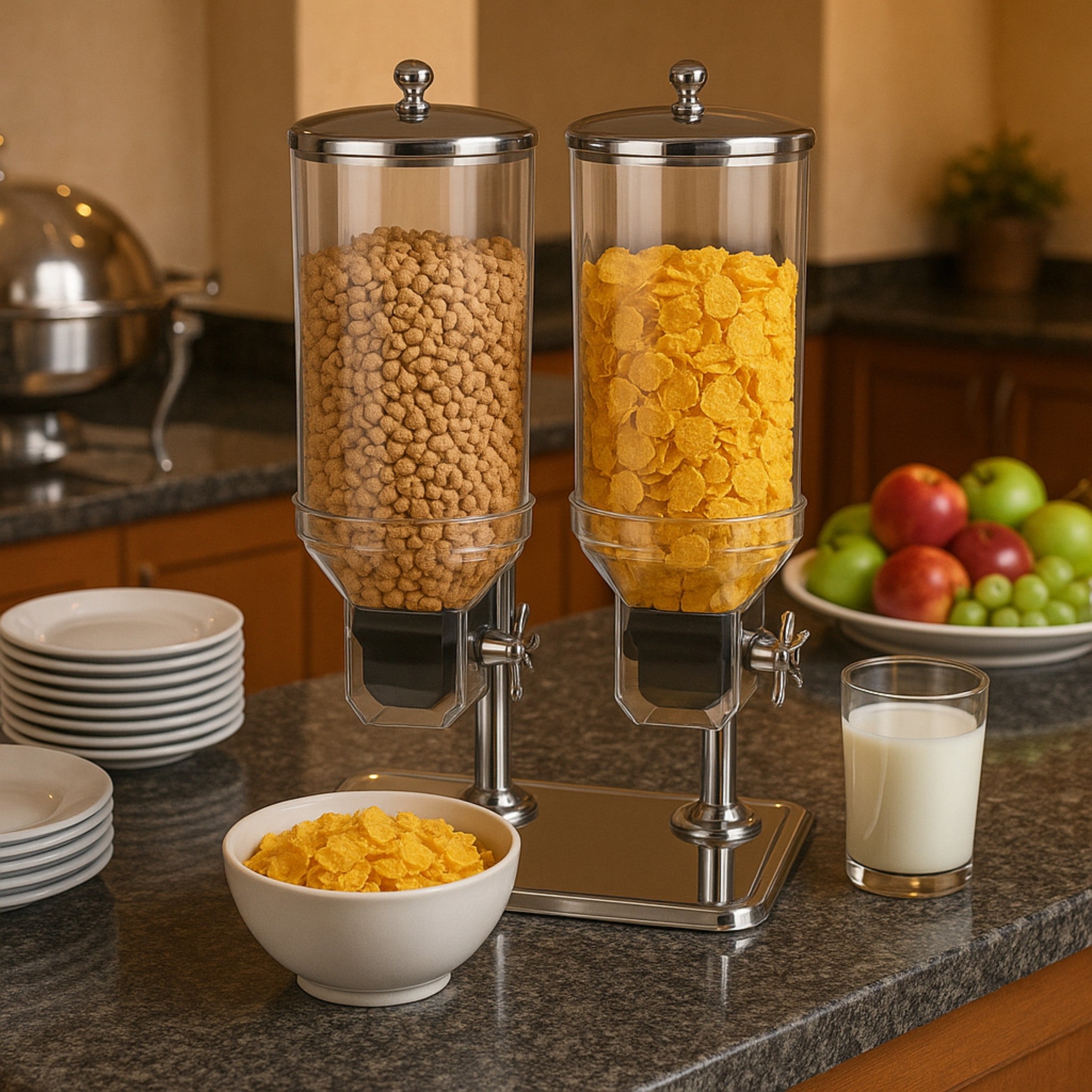 DISPENSADOR CEREAL DOBLE 7.5 LT C/RECIPIENTE