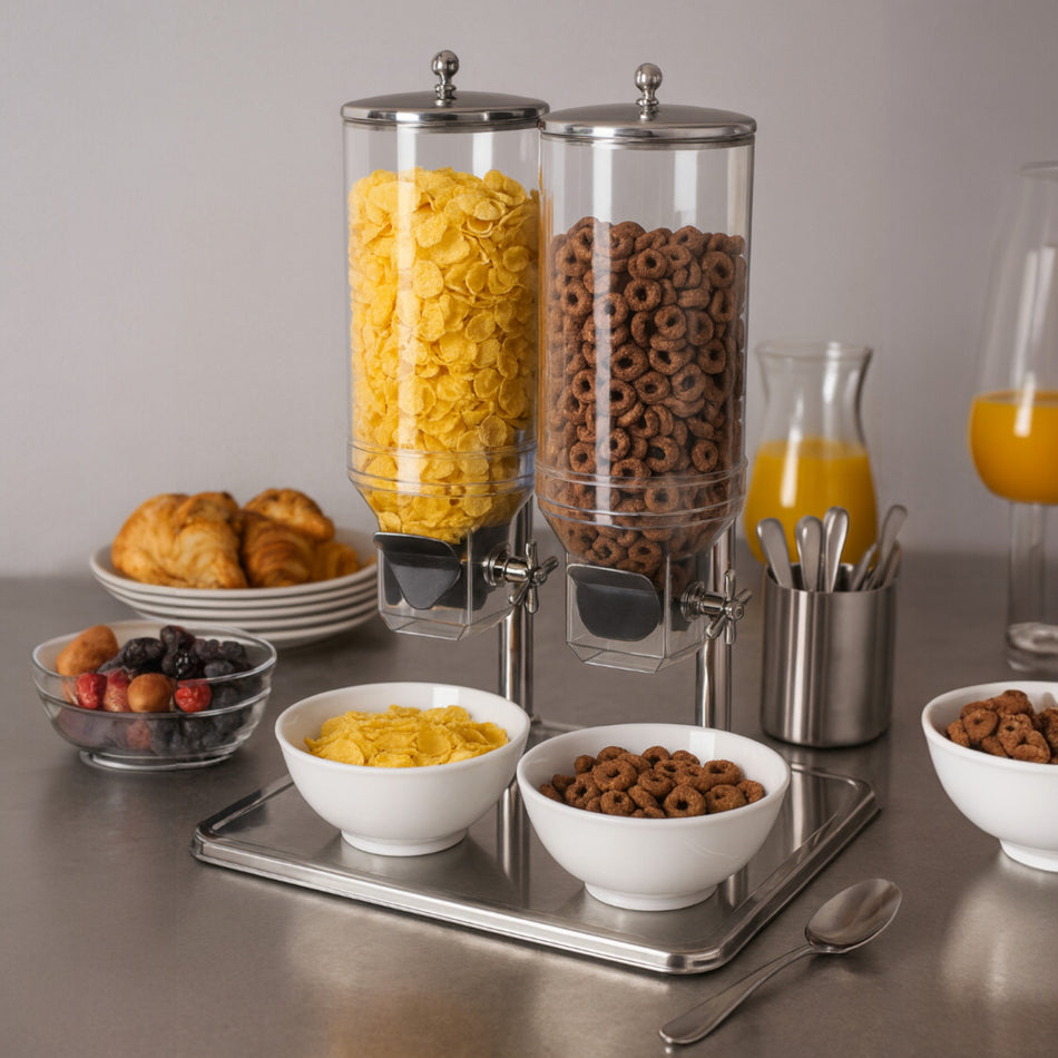 DISPENSADOR CEREAL DOBLE 7.5 LT C/RECIPIENTE