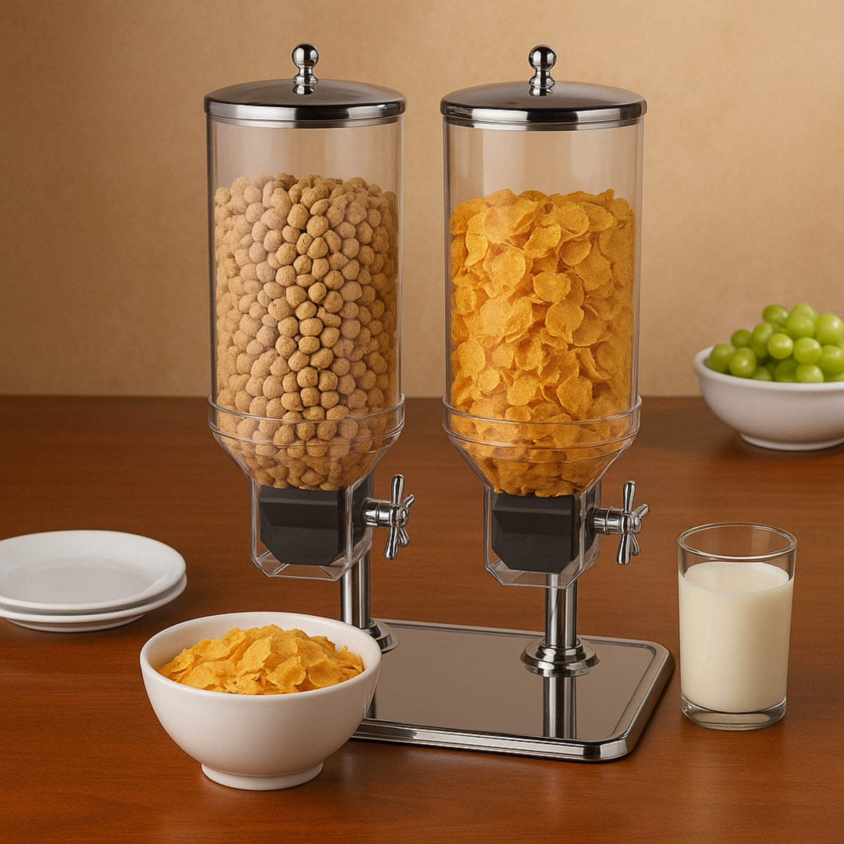 DISPENSADOR CEREAL DOBLE 7.5 LT C/RECIPIENTE