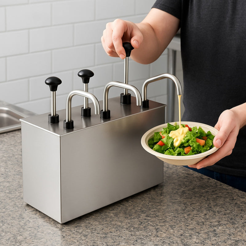 DISPENSADOR C/3 ESTACIONES 3 LT C/U AC INOX