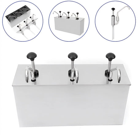 DISPENSADOR C/3 ESTACIONES 3 LT C/U AC INOX