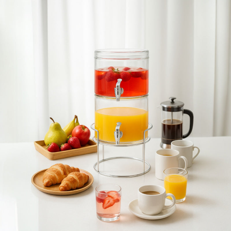 DISPENSADOR DE VIDRIO DOBLE 5.5 LT