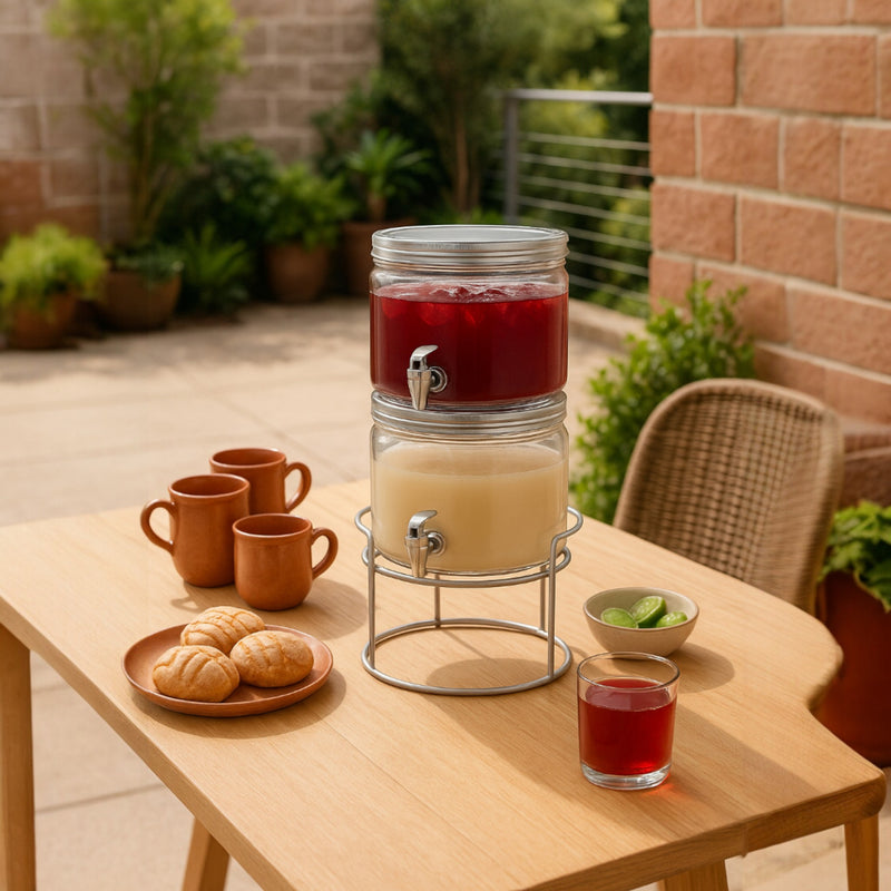 DISPENSADOR DE VIDRIO DOBLE 5.5 LT