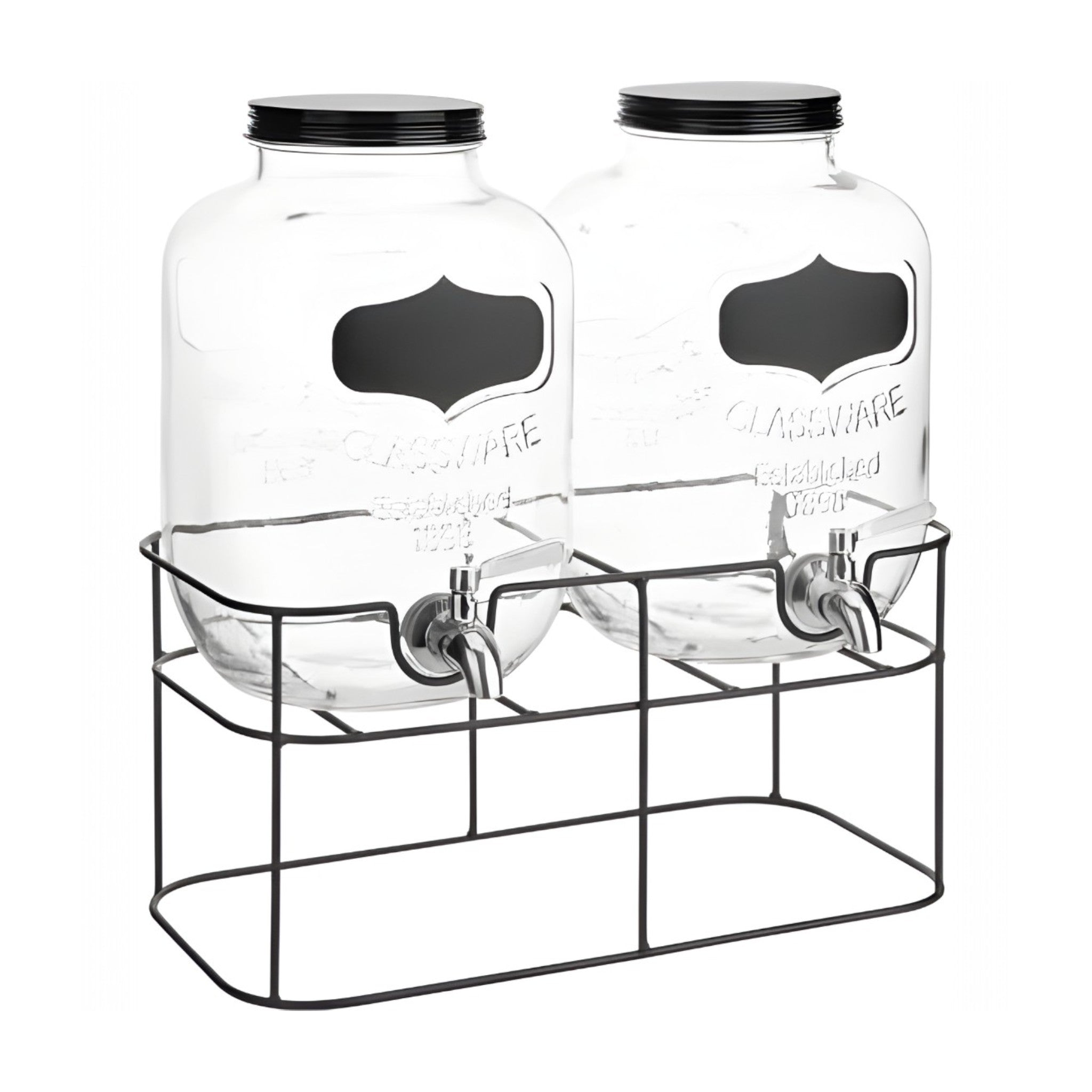 DISPENSADOR DOBLE 5 LT C/U BASE METAL