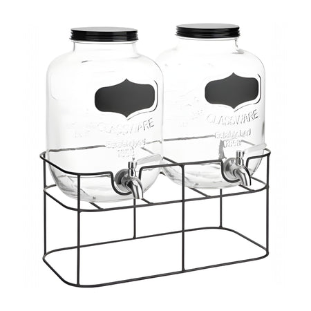 DISPENSADOR DOBLE 5 LT C/U BASE METAL