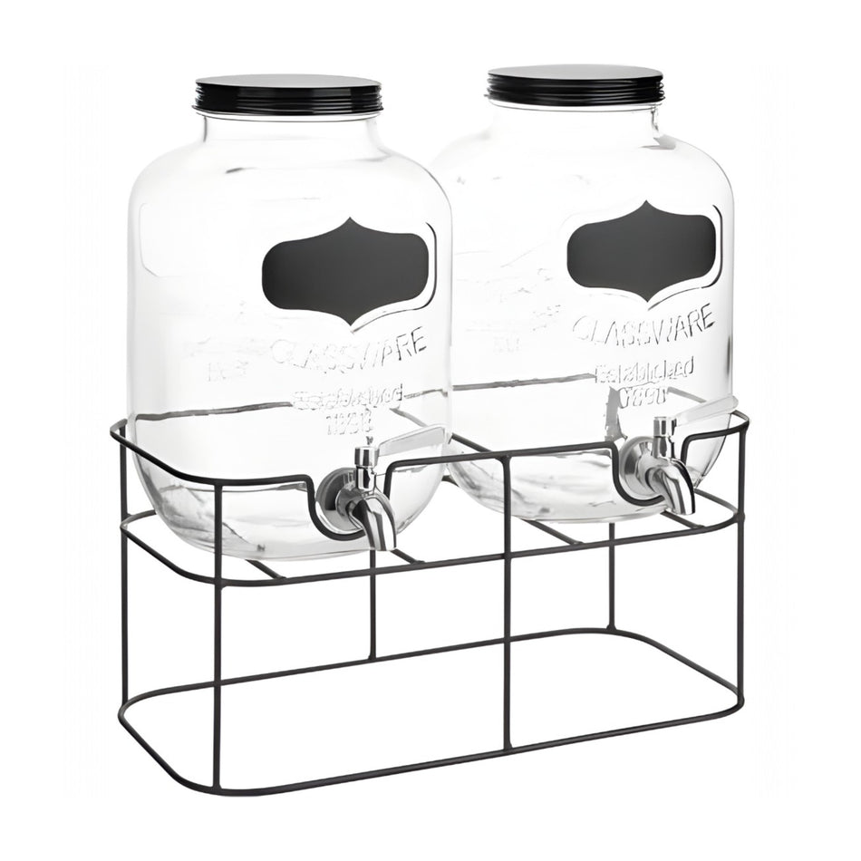 DISPENSADOR DOBLE 5 LT C/U BASE METAL