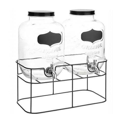 DISPENSADOR DOBLE 5 LT C/U BASE METAL