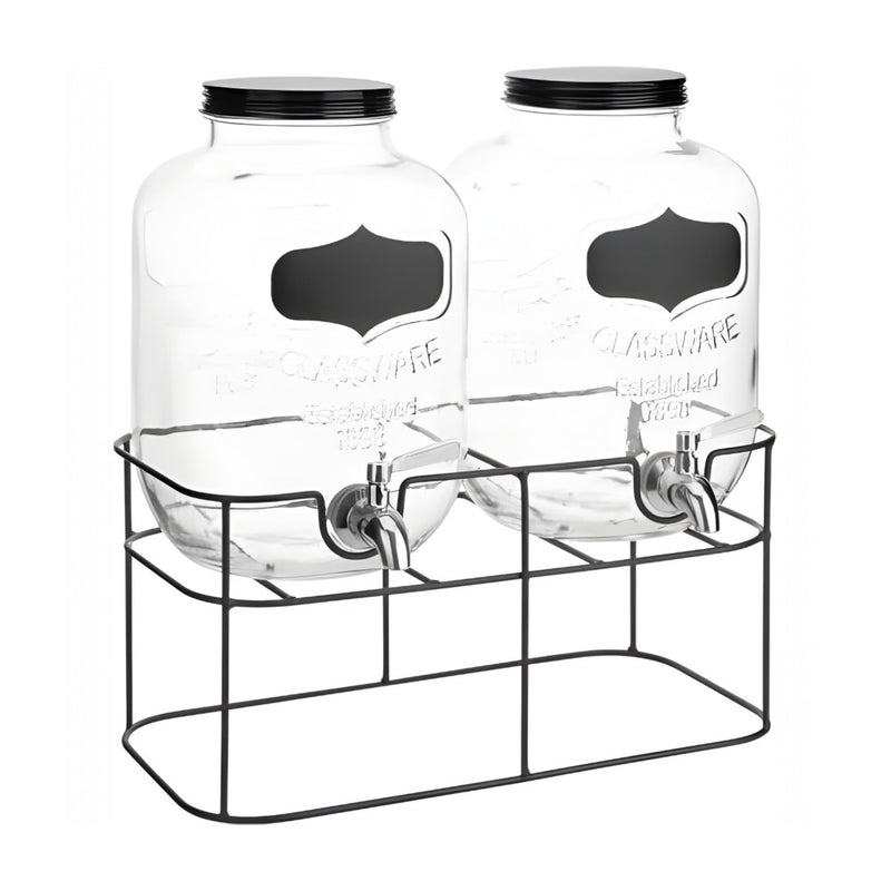 DISPENSADOR DOBLE 5 LT C/U BASE METAL