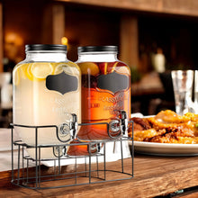 Cargar imagen en el visor de la galería, DISPENSADOR DOBLE 5 LT C/U BASE METAL
