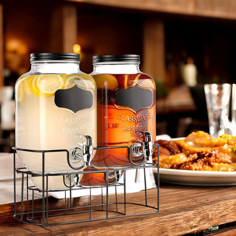 DISPENSADOR DOBLE 5 LT C/U BASE METAL