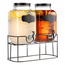 Cargar imagen en el visor de la galería, DISPENSADOR DOBLE 5 LT C/U BASE METAL
