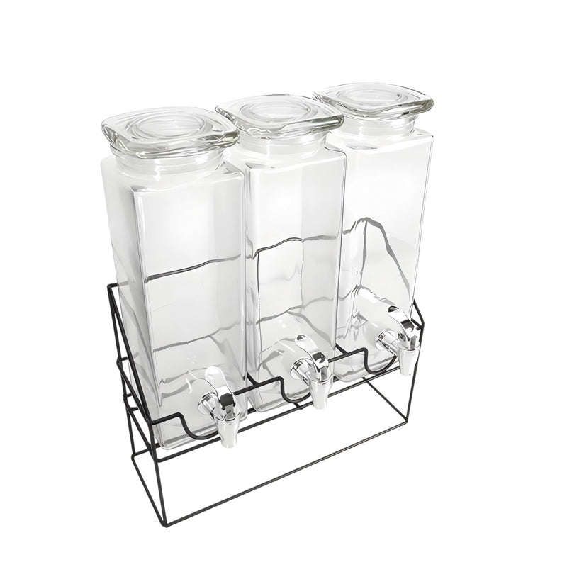 DISPENSADOR TRIPLE 3 LT C/U C/BASE METAL