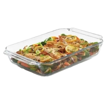Cargar imagen en el visor de la galería, BANDEJA RECTANGULAR 2.73 LT GLASSIA
