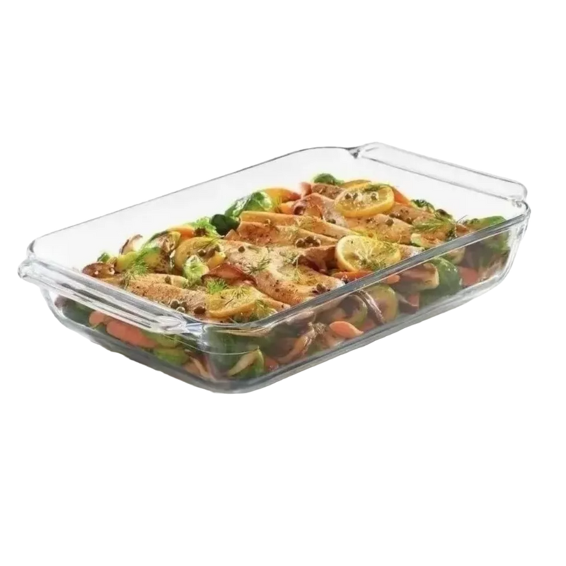 BANDEJA RECTANGULAR 2.73 LT GLASSIA