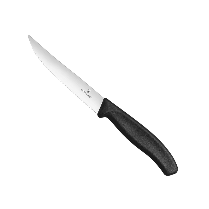 SET 2 PZ CUCHILLO CARNE 12 CM NEGRO