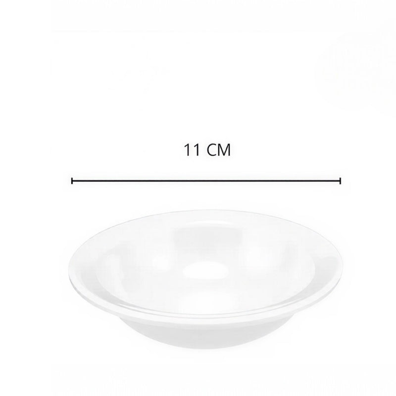 PLATO POSTRE 4.5" BCA. DIAMANTE