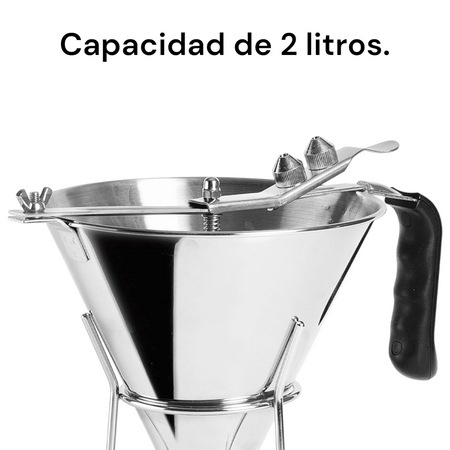 Dosificador para emplatar de acero inoxidable
