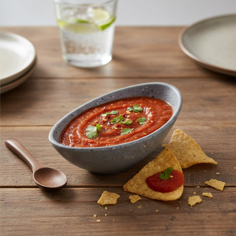 ECO GRAY MINI PLATO CANOA