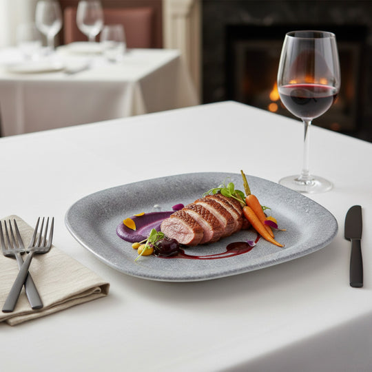 ECO GRAY PLATO CUADRADO 26 CM