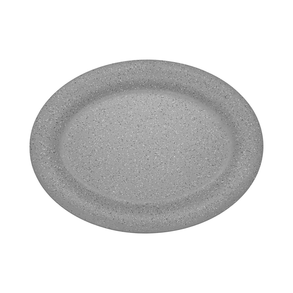 ECO GREY PLATO OVALADO 30 CM