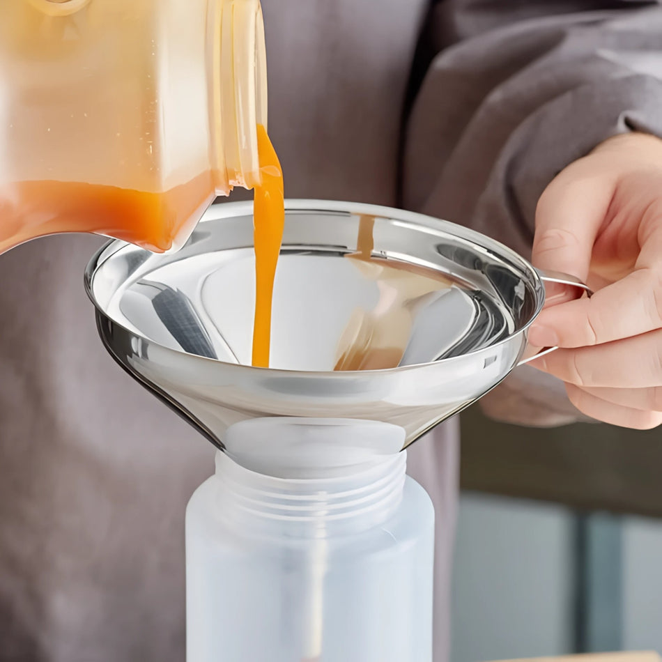 EMBUDO C/COLADOR REMOVIBLE 5" AC INOX