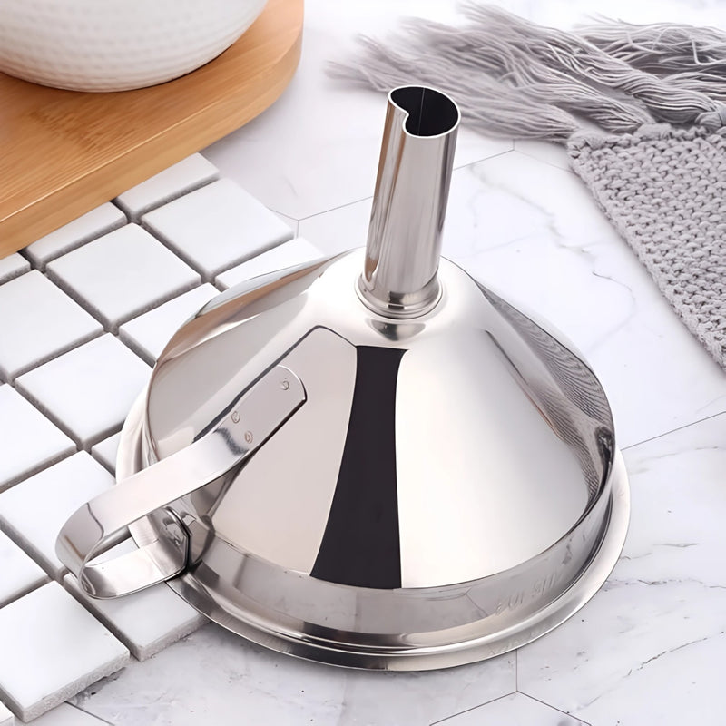 EMBUDO C/COLADOR REMOVIBLE 5" AC INOX