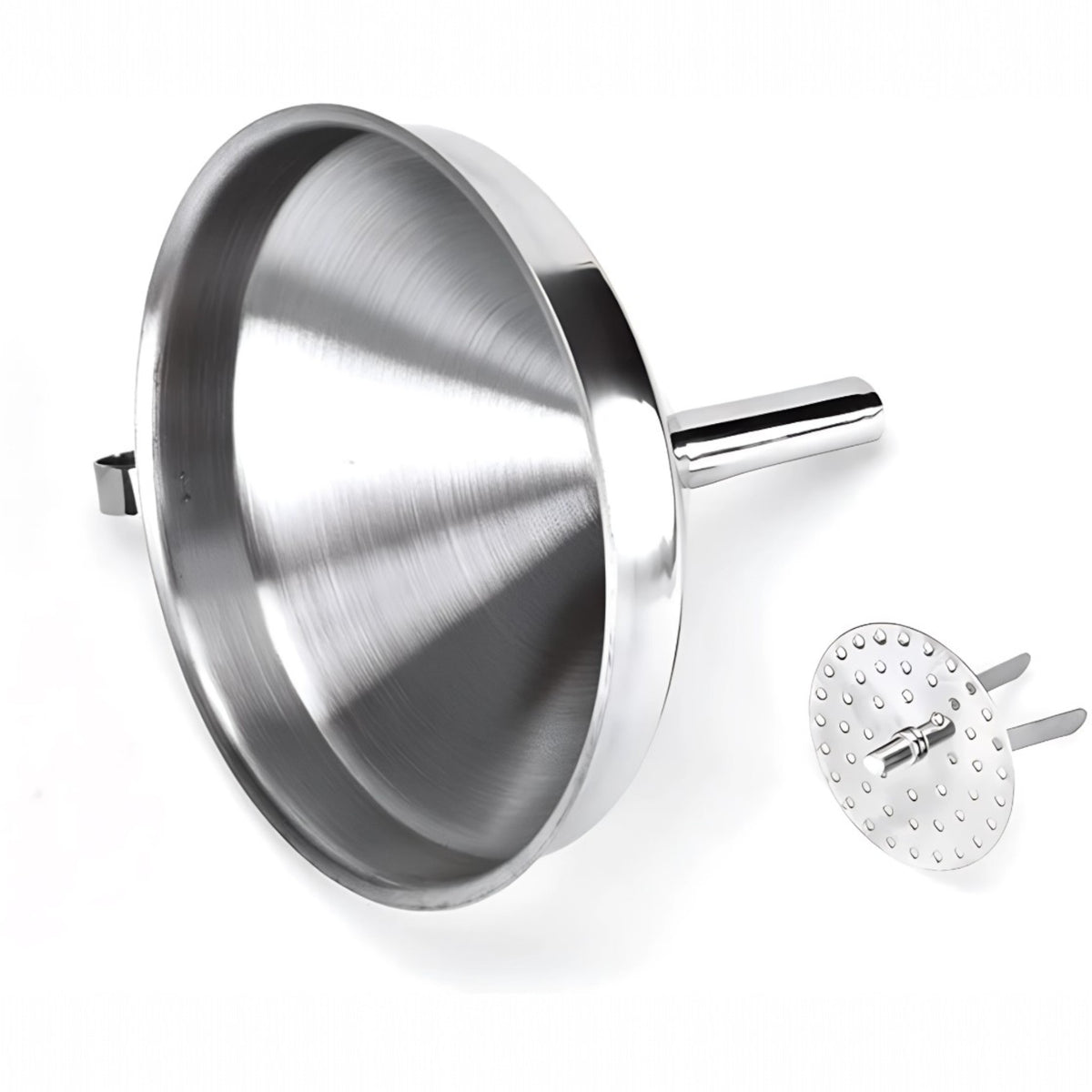 EMBUDO C/COLADOR REMOVIBLE 5" AC INOX
